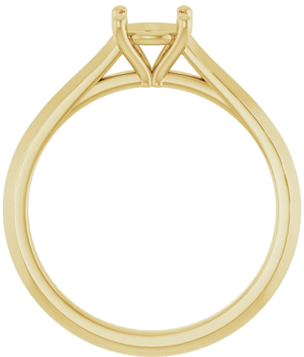 Sužadėtuvių Žiedas „Claw-Prong“ 14k yellow gold Round 5.8mm (2)