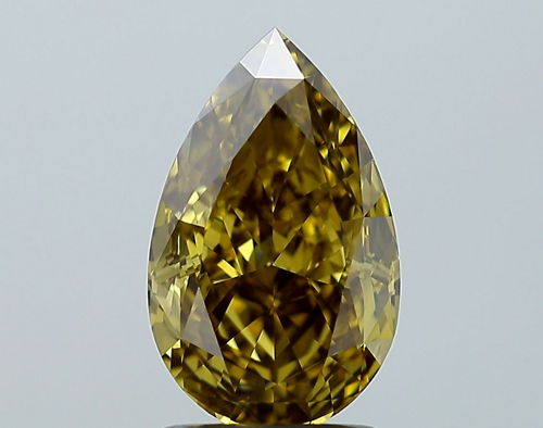2.0 carat Fancy Brownish Yellow-VVS2 Natūralus Pear Deimantas (1)