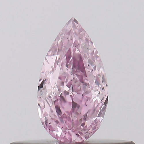 0.3 carat Fancy Intense Purplish Pink-SI1 Natūralus Pear Deimantas (1)