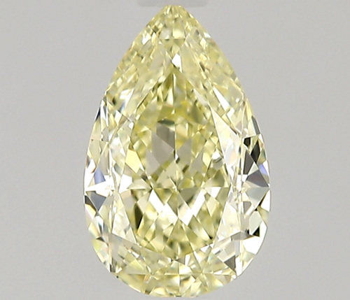 0.55 carat Fancy Light Yellow-IF Natūralus Pear Deimantas (1)