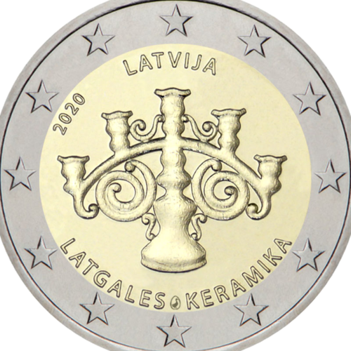 2020 Latvia Latgale Ceramic 2 Euro coin (2)