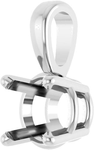 Pakabukas „Solitaire“ 585 Baltojo Aukso Round 5.5mm (2)