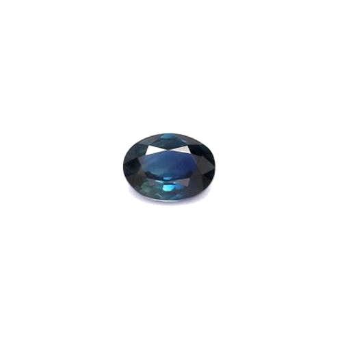 0.6 carat BLUE BRILLIANTSTEP cut Oval Safyras (1)