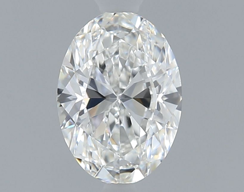 0.6 carat F-VVS2 Natūralus Oval Deimantas (1)