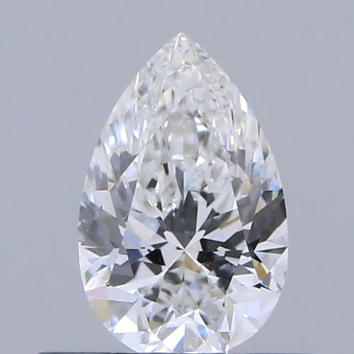 0.4 carat F-SI2 Natūralus Pear Deimantas (1)