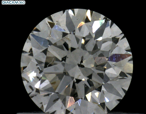 0.53 carat I-SI2 Excellent cut Natūralus Round Deimantas (1)