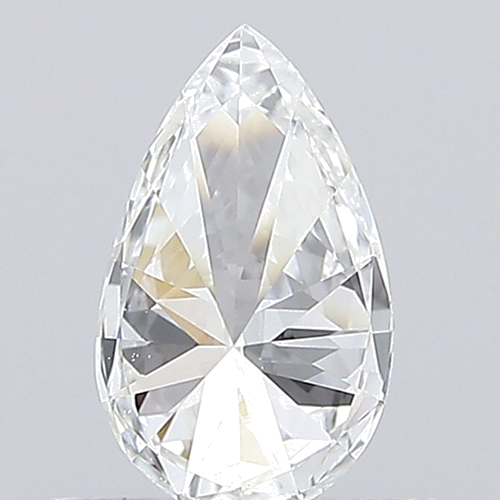 0.4 carat E-VS1 Natūralus Pear Deimantas (1)