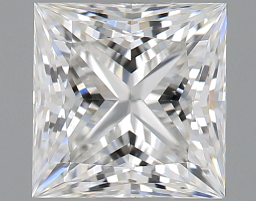 0.5 carat F-VVS2 Natūralus Princess Deimantas (1)