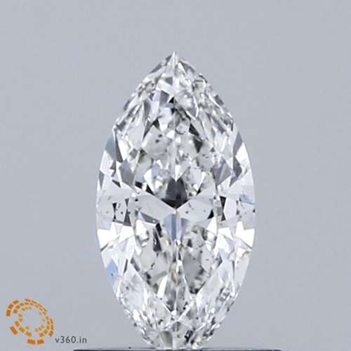 0.5 carat G-SI2 Natūralus Marquise Deimantas (1)