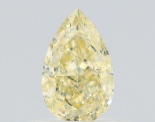 0.61 carat Fancy Yellow-VVS2 Natūralus Pear Deimantas (1)