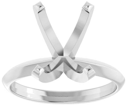 Sužadėtuvių Žiedas „Lightweight Solitaire“ 14k white gold Elongated Cushion 11mm x 9mm (3)