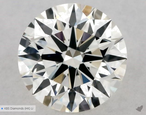 0.42 carat J-VS1 Excellent cut Natūralus Round Deimantas (1)