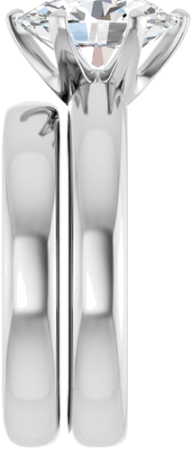 Sužadėtuvių Žiedas „Solstice Solitaire®“ 14k white gold Oval 10mm x 8mm (9)