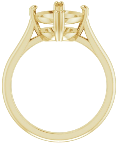 Sužadėtuvių Žiedas „Double Claw-Prong Solitaire“ 14k yellow gold Oval 11mm x 9mm (2)