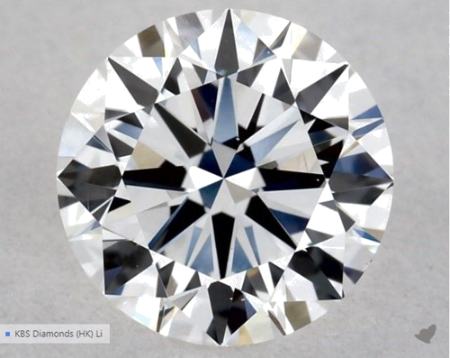 0.5 carat E-VS1 Excellent cut Natūralus Round Deimantas (1)