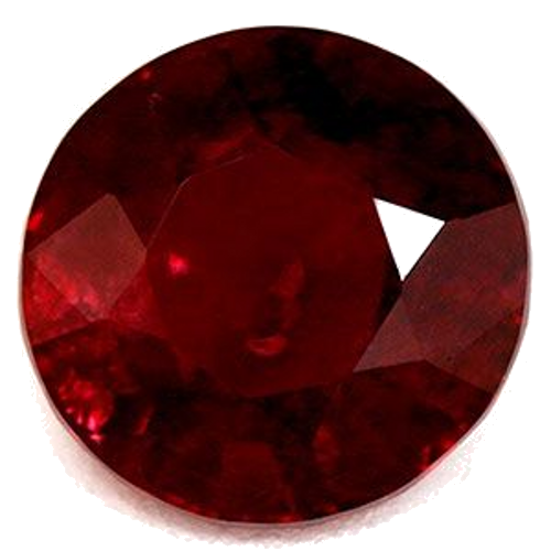 0.86 carat RED Round Rubinas (1)