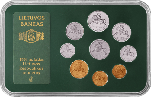 1991 Coin set of the Republic of Lithuania (2)