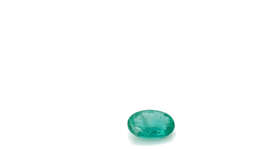 0.68 carat GREEN Oval Smaragdas (1)