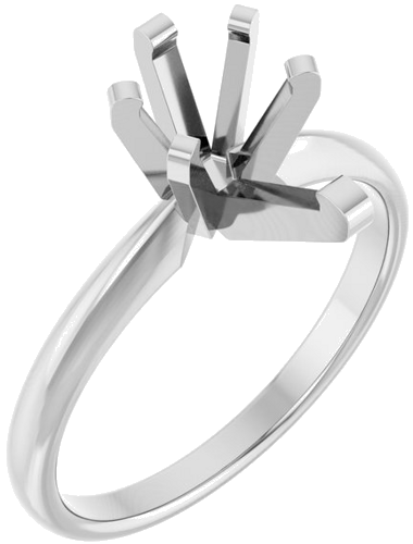 Sužadėtuvių Žiedas „Solitaire“ 14k white gold Pear 10mm x 6mm (1)