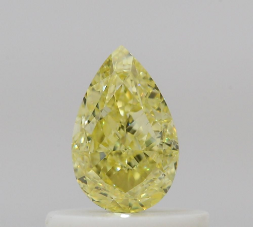 0.5 carat Fancy Yellow-SI1 Natūralus Pear Deimantas (1)