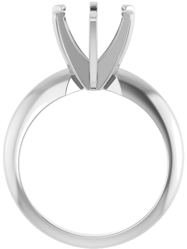 Sužadėtuvių Žiedas „Solitaire“ 14k white gold Round 8.2mm (2)