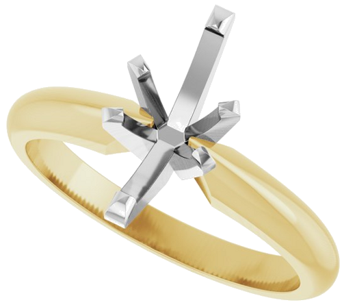 Sužadėtuvių Žiedas „Solitaire“ 14k yellow/white gold Marquise 9.5mm x 5mm (5)