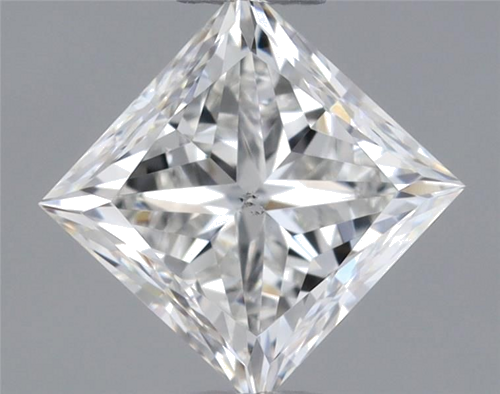 0.49 carat H-SI1 Natūralus Princess Deimantas (1)