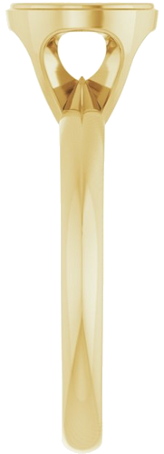 Sužadėtuvių Žiedas „Solitaire“ 585 Geltonojo Aukso Round 7.4mm (4)