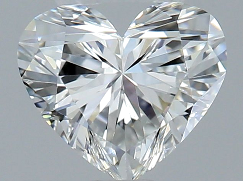 0.55 carat F-IF Natūralus Heart Deimantas (1)