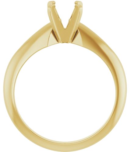 Sužadėtuvių Žiedas „Solitaire“ 14k yellow gold Round 5.5mm (2)