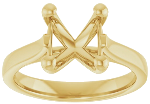 Sužadėtuvių Žiedas 14k yellow gold Oval 10mm x 8mm (3)