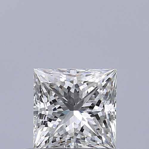 0.51 carat F-VVS2 Natūralus Princess Deimantas (1)
