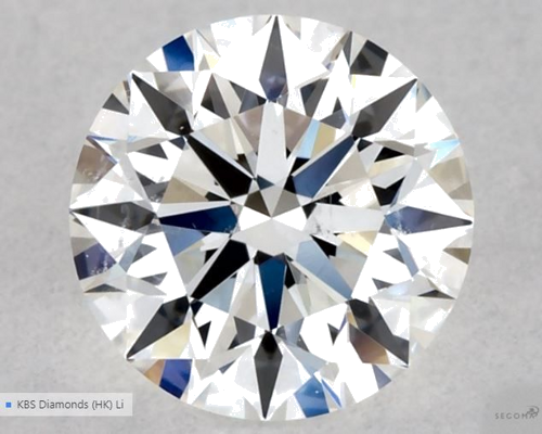 0.5 carat F-VS2 Excellent cut Natūralus Round Deimantas (1)