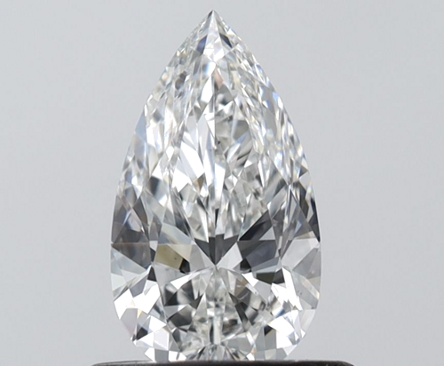 0.59 carat G-VS2 Natūralus Pear Deimantas (1)