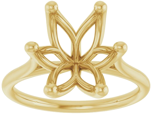 Sužadėtuvių Žiedas „Cathedral-Style Solitaire“ 14k yellow gold Oval 12mm x 10mm (3)