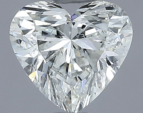 0.9 carat H-SI2 Natūralus Heart Deimantas (1)