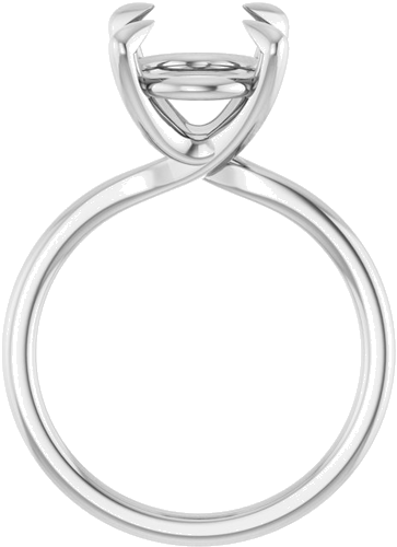 Sužadėtuvių Žiedas 925 Sidabro Oval 12mm x 10mm (2)