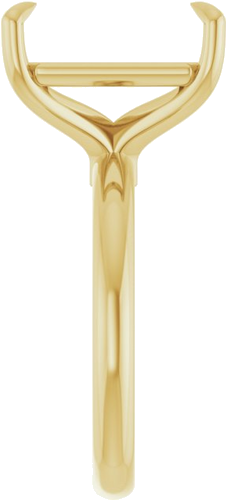 Sužadėtuvių Žiedas „Claw-Prong Euro Shank“ 14k yellow gold Emerald 13mm x 11mm (4)