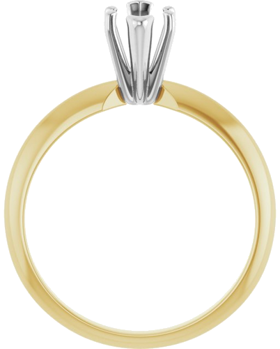 Sužadėtuvių Žiedas „V-End Light Solitaire“ 585 Baltojo Ir Geltonojo Aukso Marquise 8.6mm x 4mm (2)