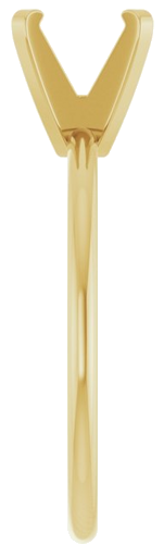 Sužadėtuvių Žiedas „Solitaire“ 14k yellow gold Round 7mm (4)