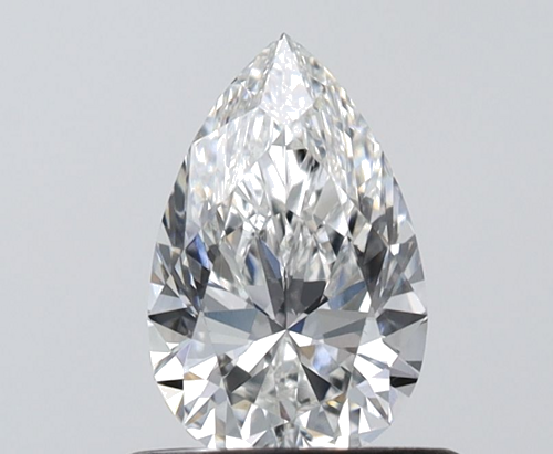 0.6 carat F-VS1 Natūralus Pear Deimantas (1)