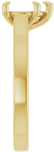 Sužadėtuvių Žiedas „Claw-Prong“ 14k yellow gold Pear 8mm x 6mm (4)