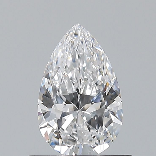 0.6 carat D-VS2 Natūralus Pear Deimantas (1)
