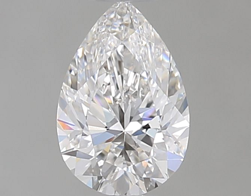 0.4 carat F-VVS1 Natūralus Pear Deimantas (1)