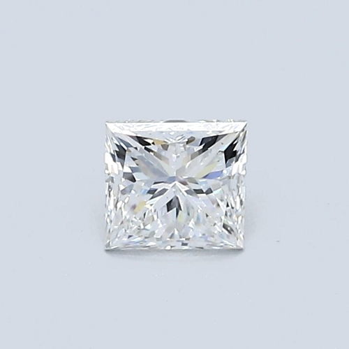 0.5 carat E-VVS2 Natūralus Princess Deimantas (1)