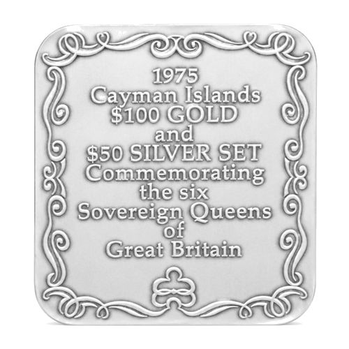 Six Sovereign Queens of Great Britain 1975 Cayman Islands Coin Set (4)