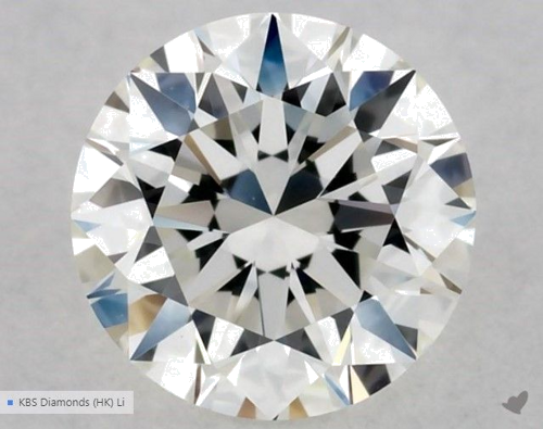 0.5 carat H-VVS2 Excellent cut Natūralus Round Deimantas (1)