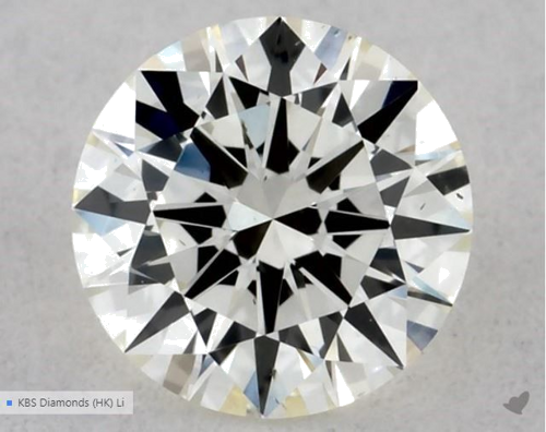 0.41 carat J-VS2 Excellent cut Natūralus Round Deimantas (1)