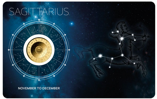 1/1000 oz Sagittarius (Zodiac Series) 3000 Francs Chad gold coin (1)