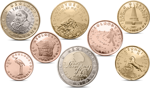 2007 Slovėnija Euro monetų rinkinys (1)
